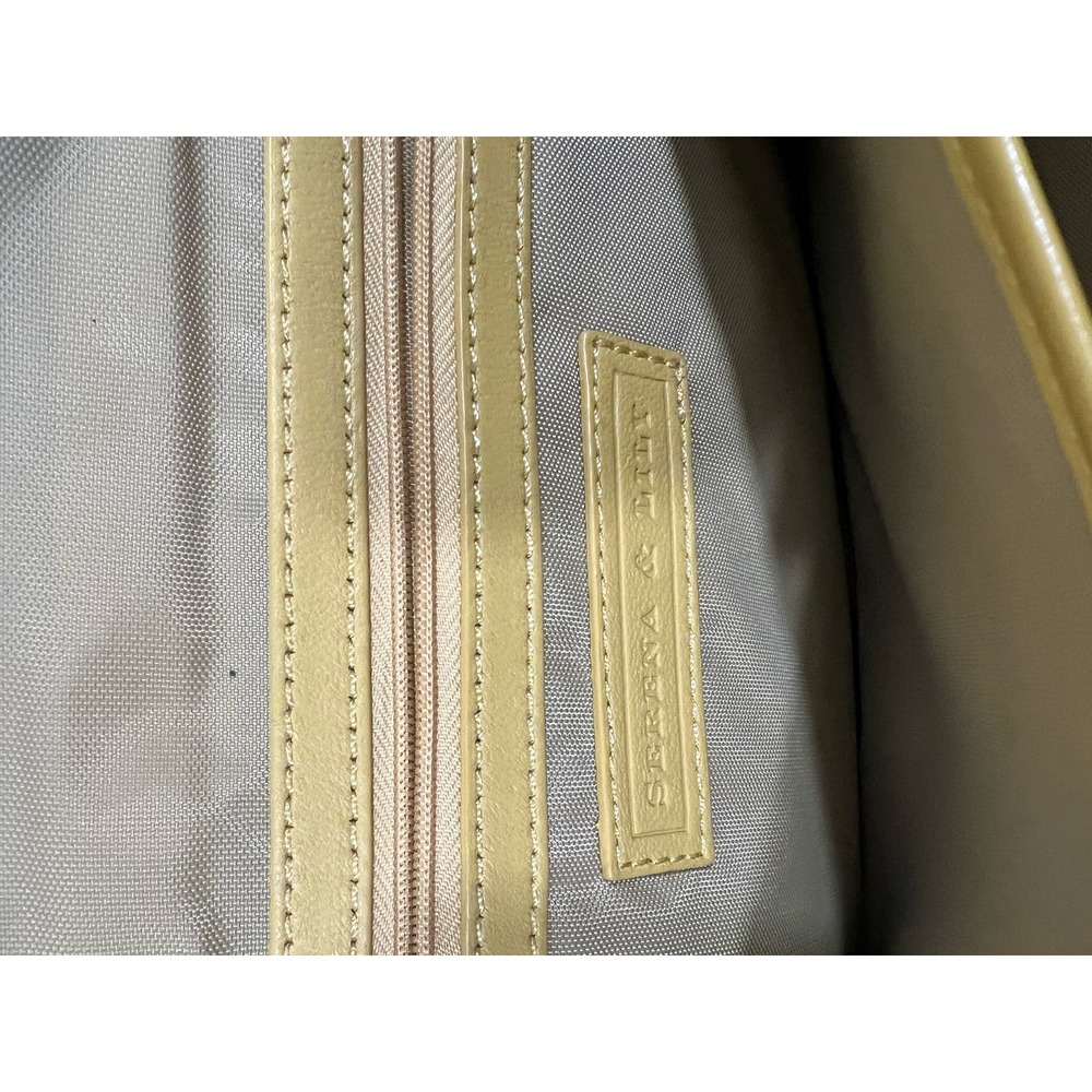 Serena and Lily Large Yellow Canvas Embroidered Diaper Holder Or Clutch New 8x13 - Picture 5 of 10